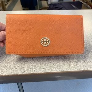 Tory Burch Orange Eyeglass Case